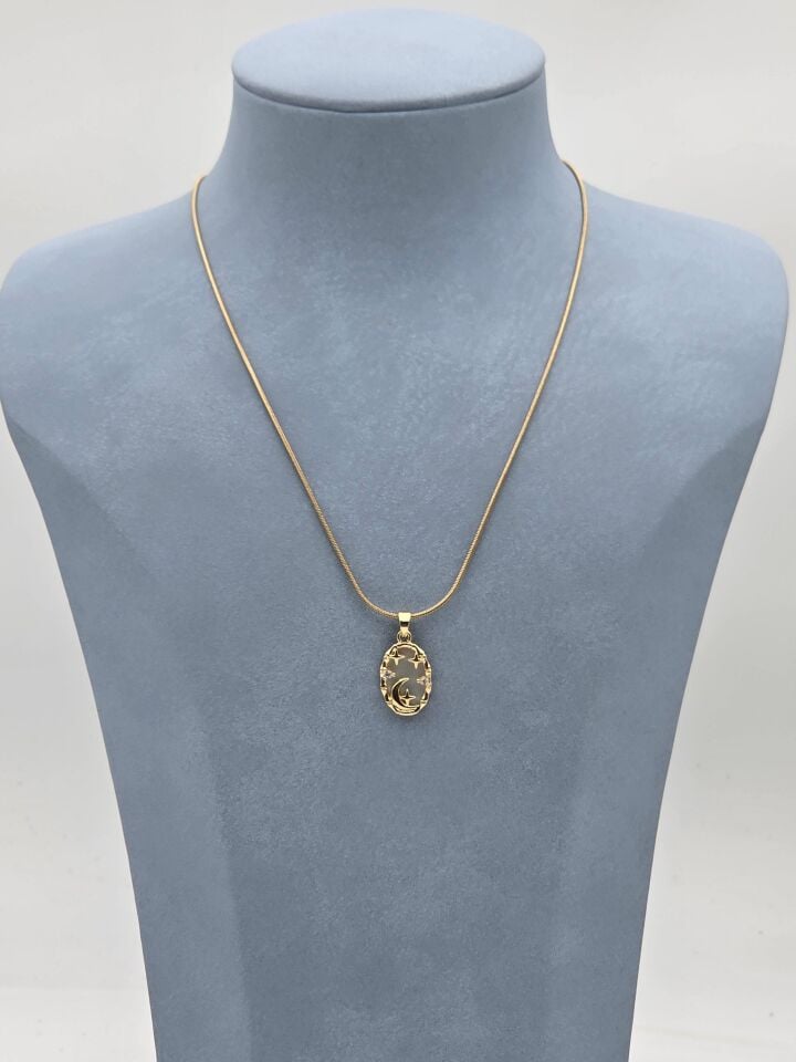 Stahlkette 45cm // HALSKETTE-5999