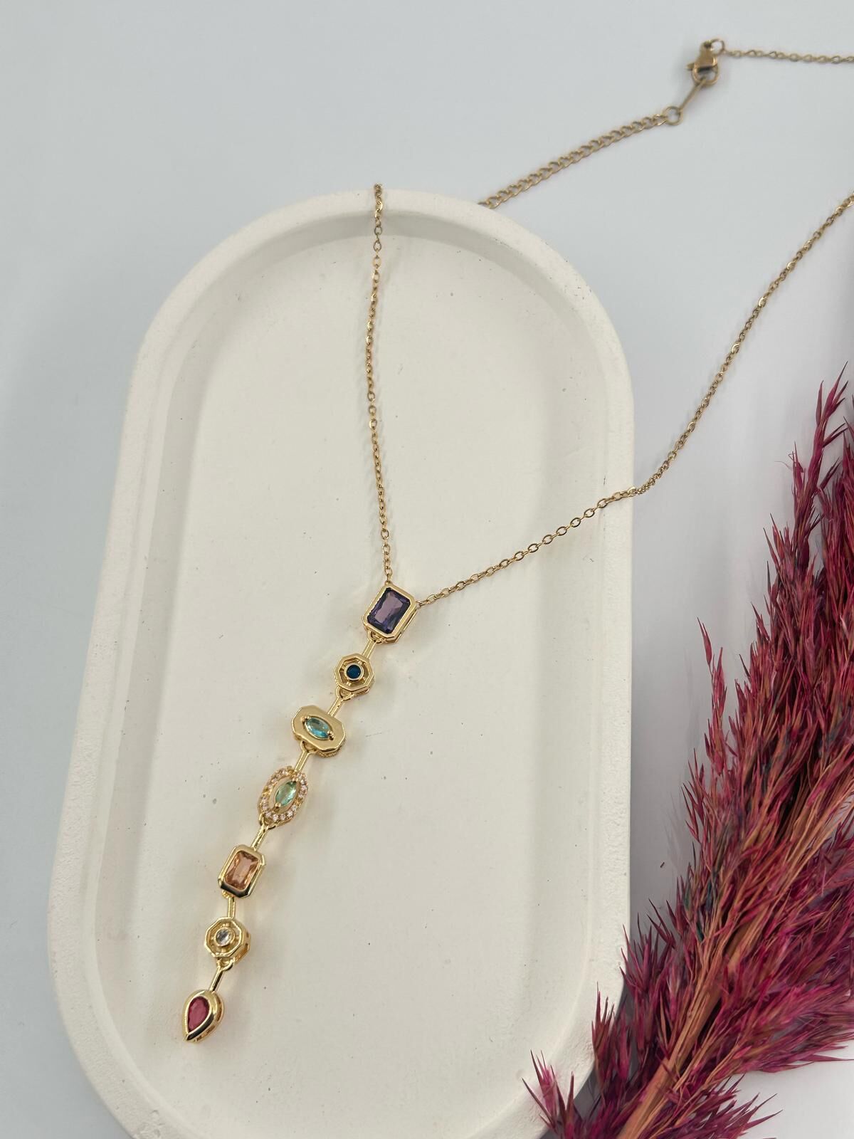 Çelik Y Kolye // KOLYE-4504