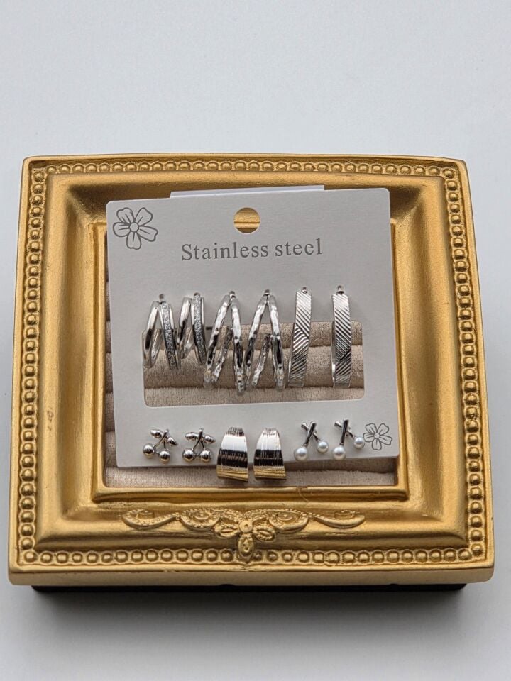 Stahl-Set-Ohrring // OHRRINGE-3904