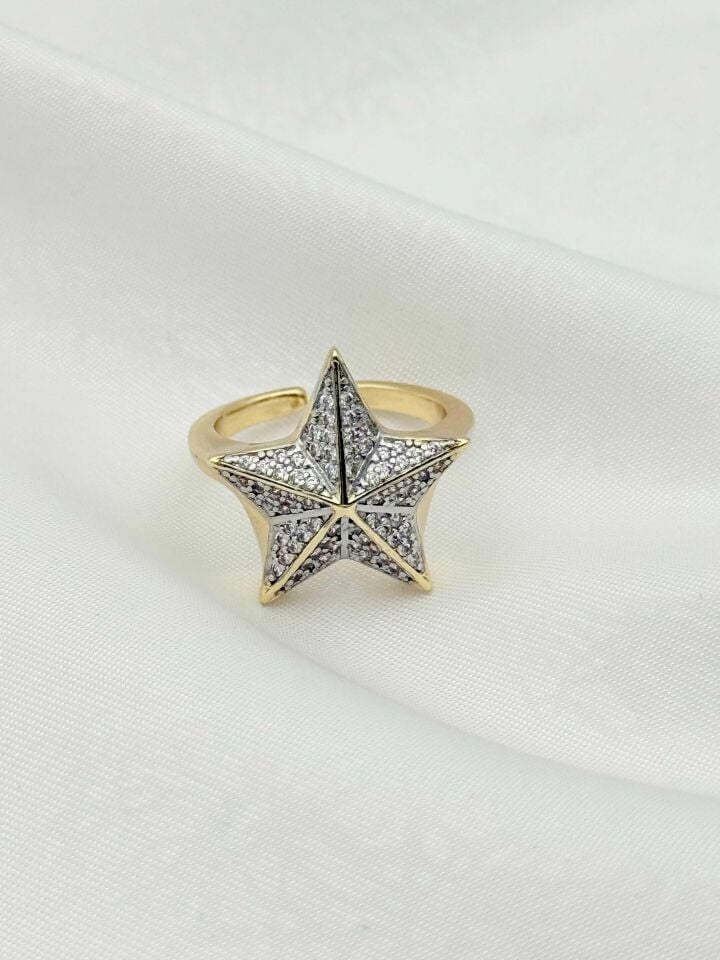 Çelik Çift Renk Yüzük (Ayarlanabilir) // YÜZÜK-2399