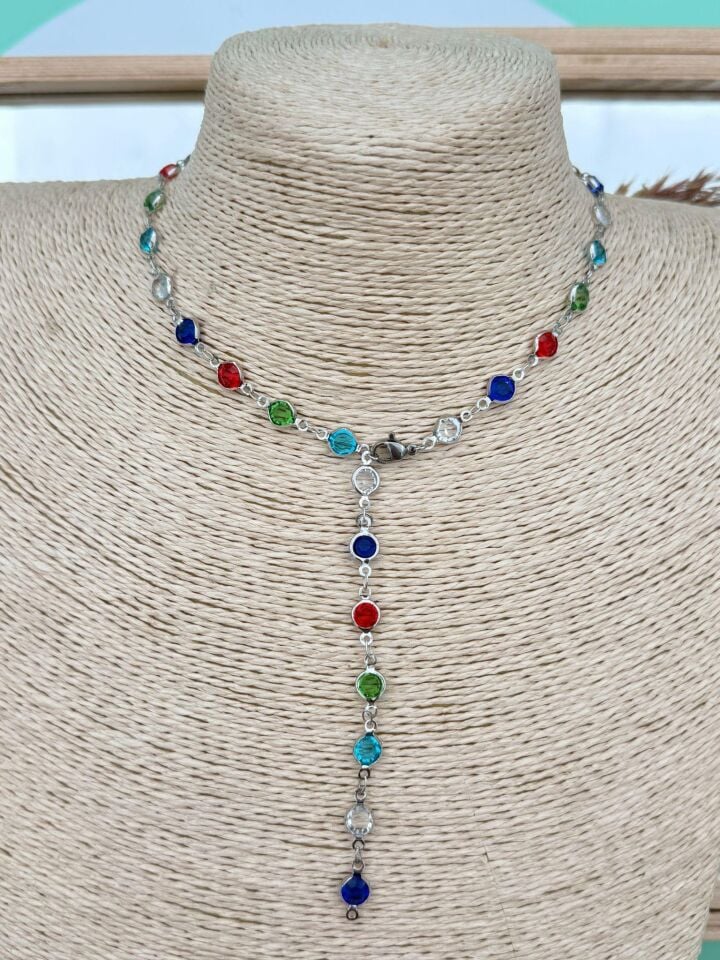 Vip Y Necklace Silver