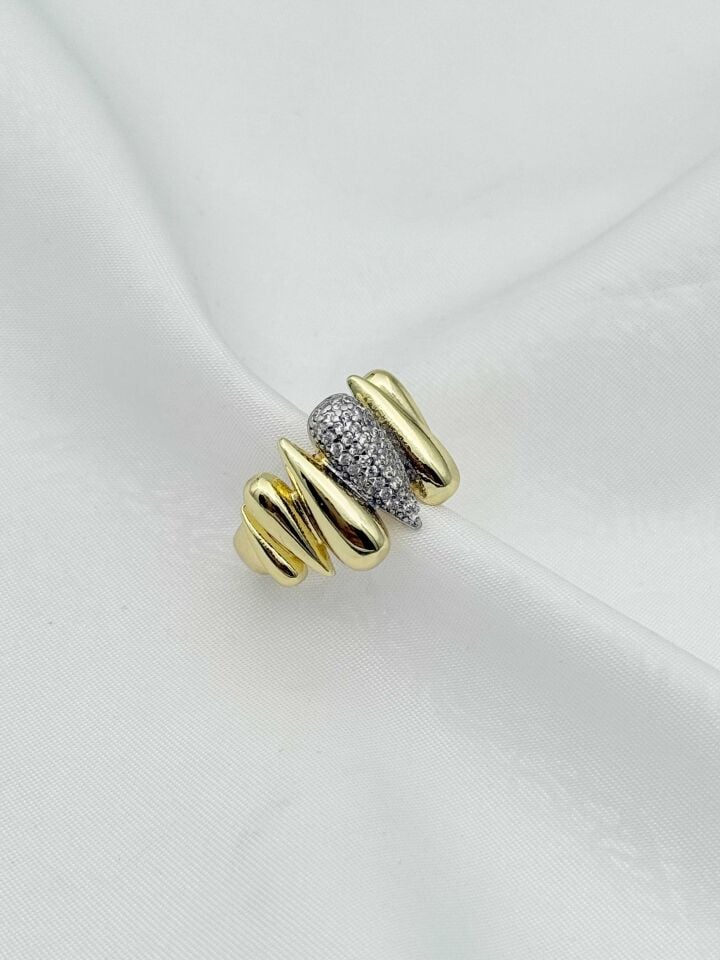 Çelik Çift Renk Yüzük (Ayarlanabilir) // YÜZÜK-2406