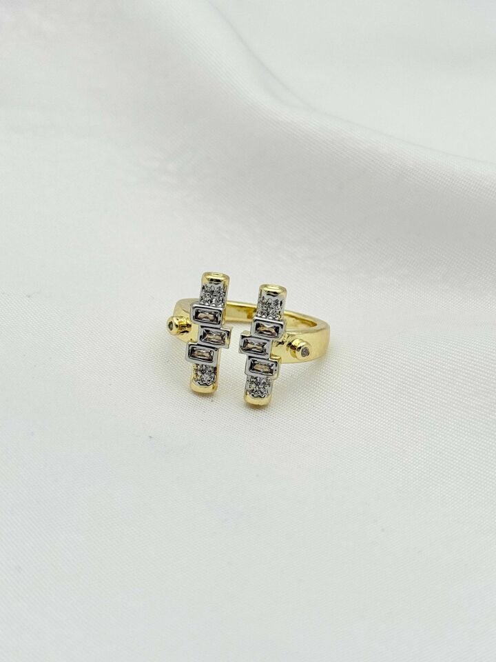 Çelik Çift Renk Yüzük (Ayarlanabilir) // YÜZÜK-2411