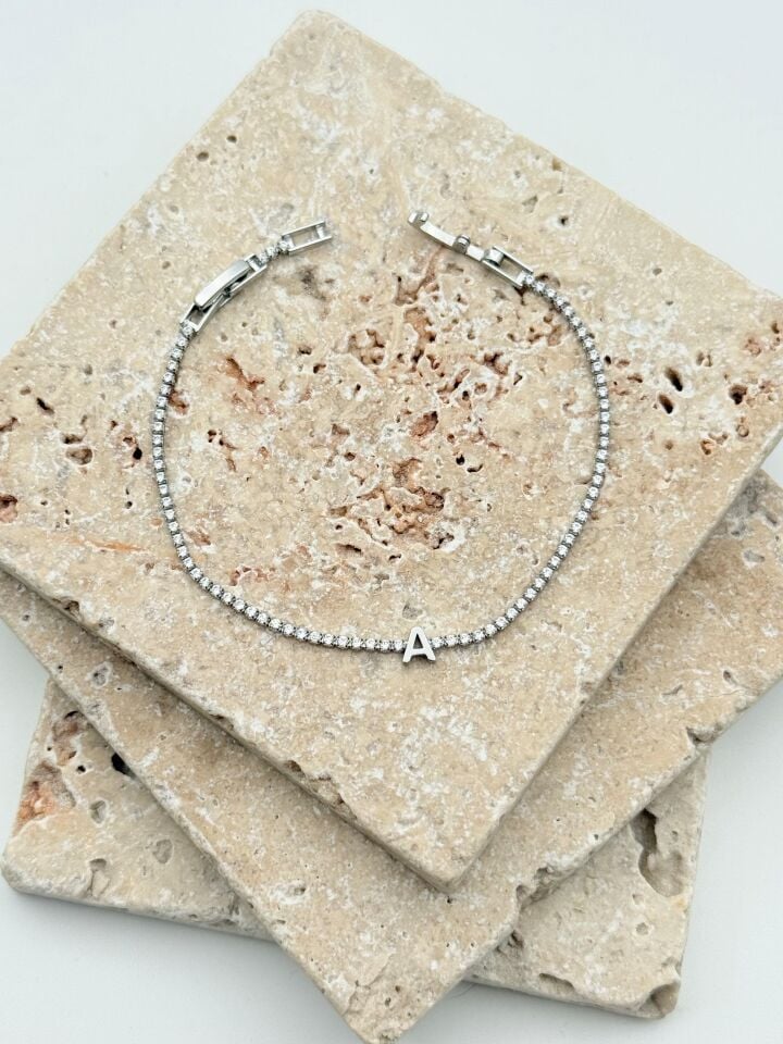 Wasserweg-Buchstabenarmband // WRIST-6048