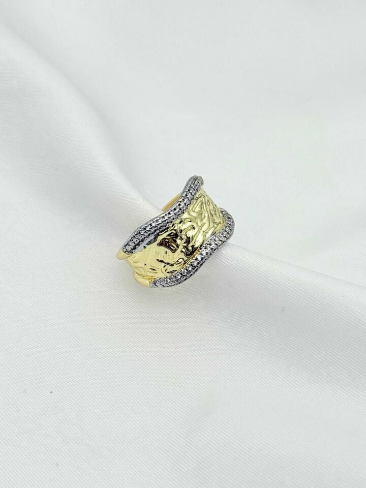 Çelik Çift Renk Yüzük (Ayarlanabilir) // YÜZÜK-2414