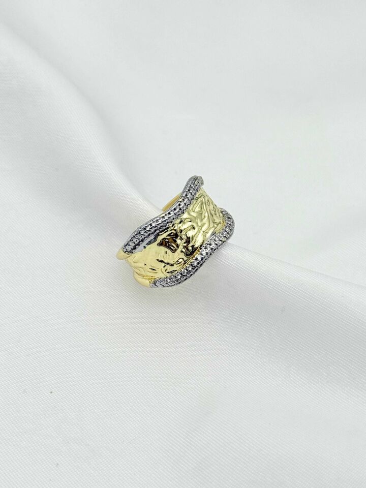 Çelik Çift Renk Yüzük (Ayarlanabilir) // YÜZÜK-2414