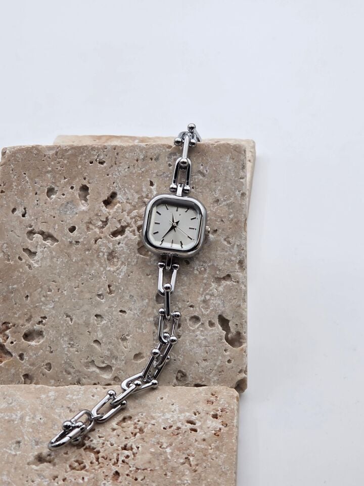 Stahl Tffny Uhr // CLOCK-216