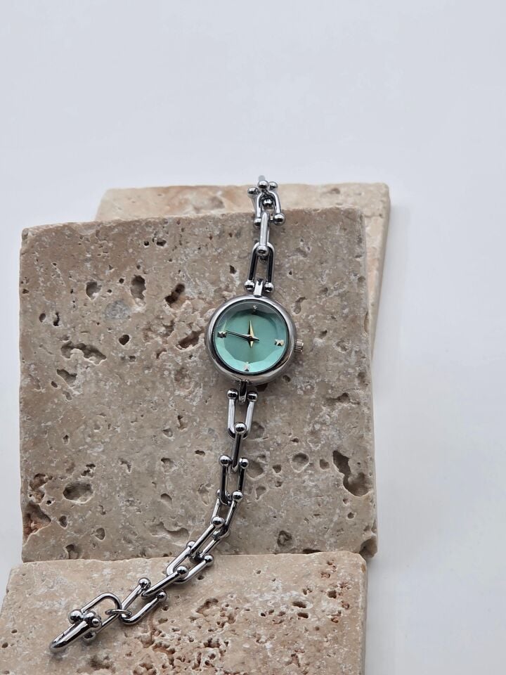 Stahl Tffny Uhr // CLOCK-221