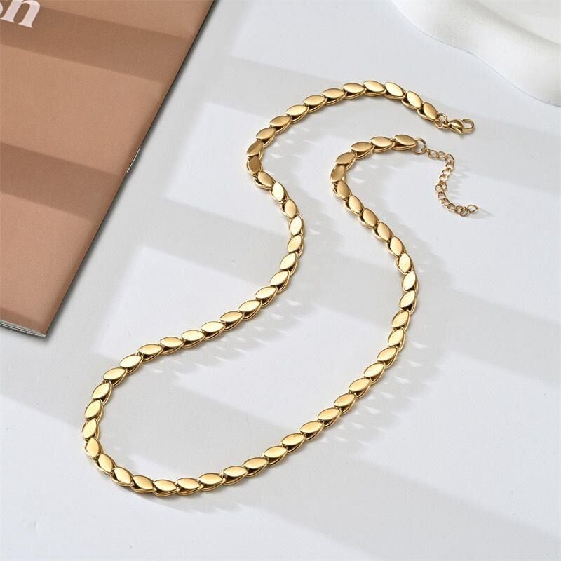 Steel Barley Chain 60cm Light Color // NECKLACE-1126