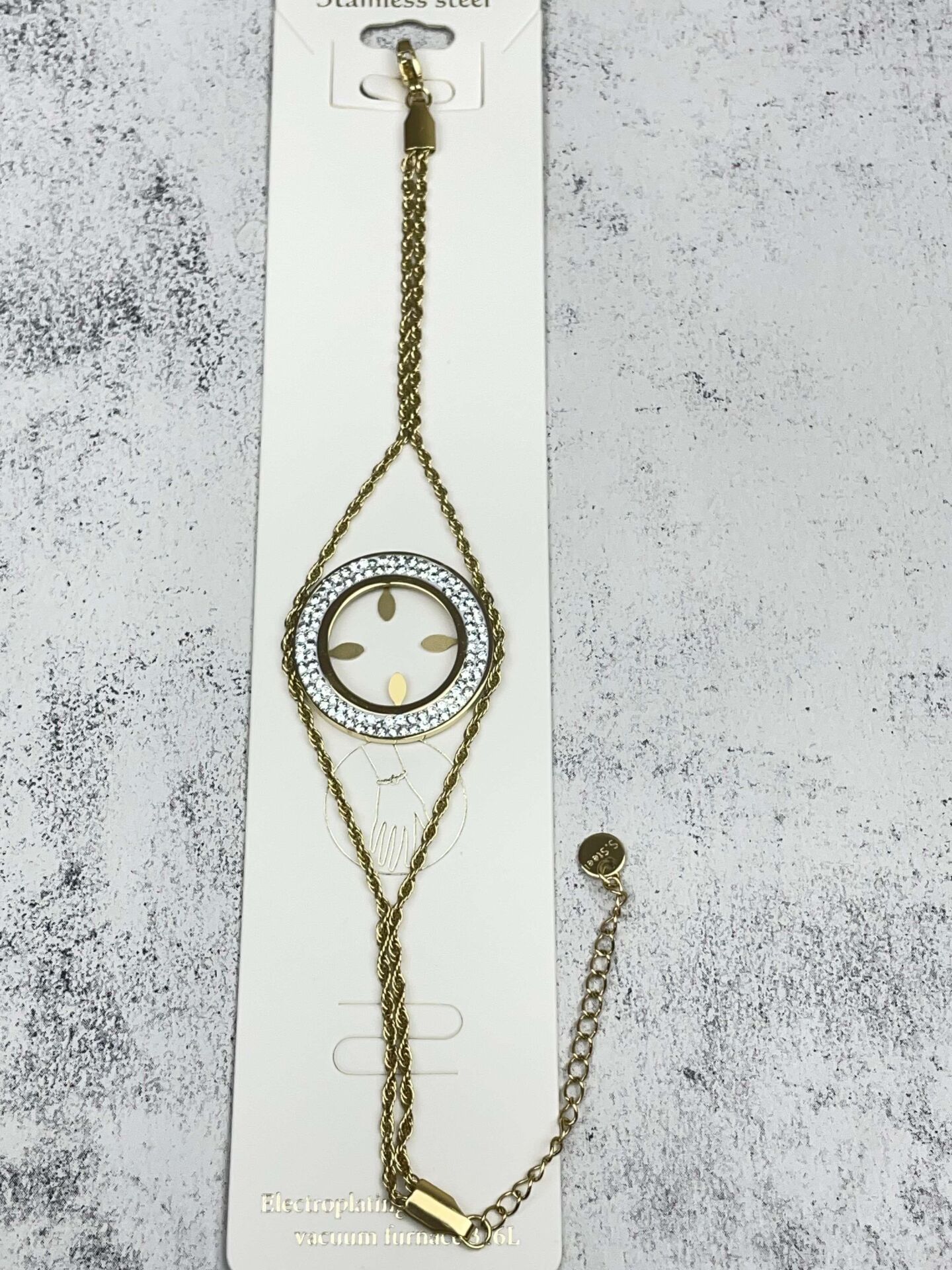 Steel Quarter Bracelet // GOLD-435