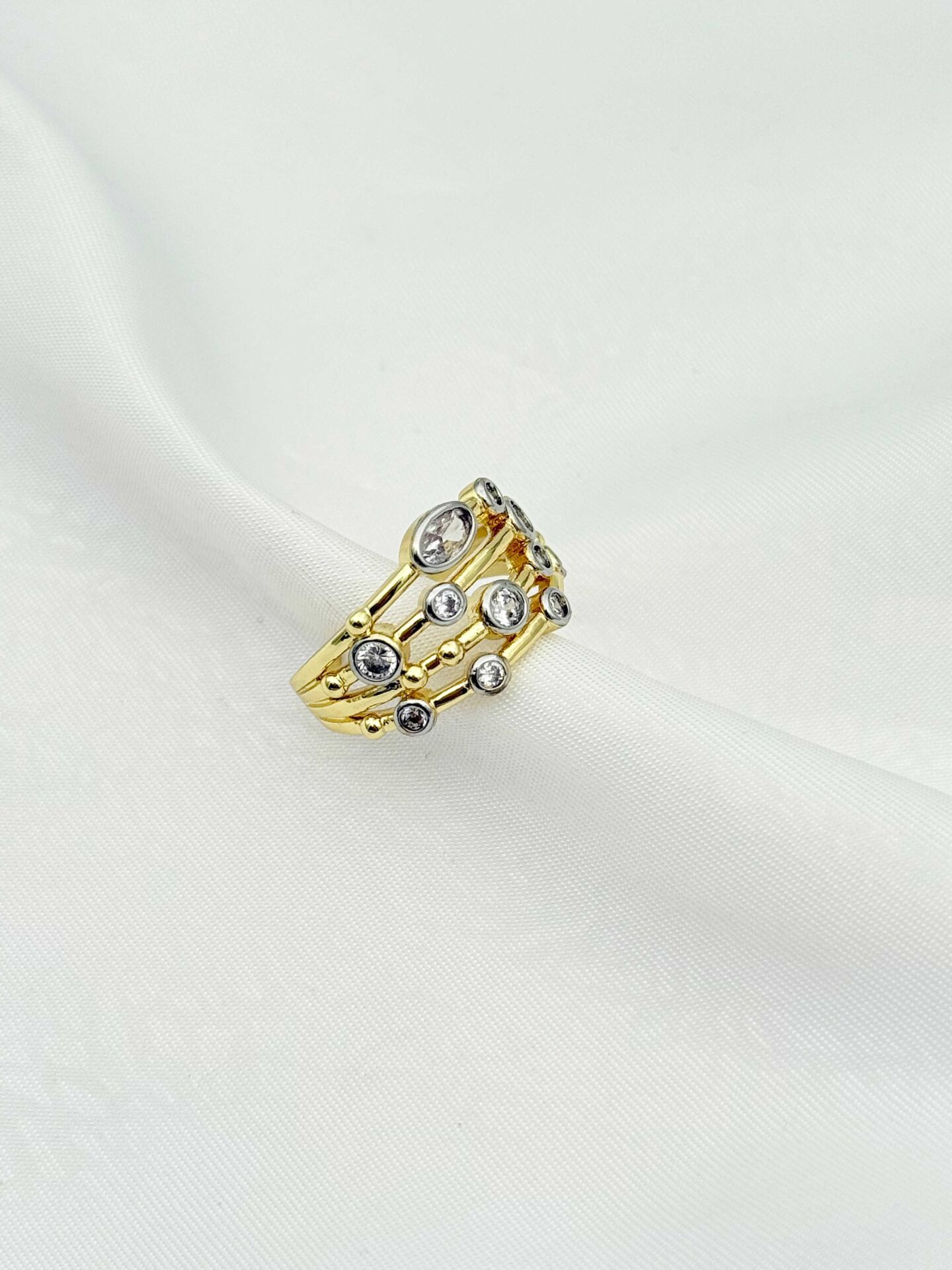 Çelik Çift Renk Yüzük (Ayarlanabilir) // YÜZÜK-2429