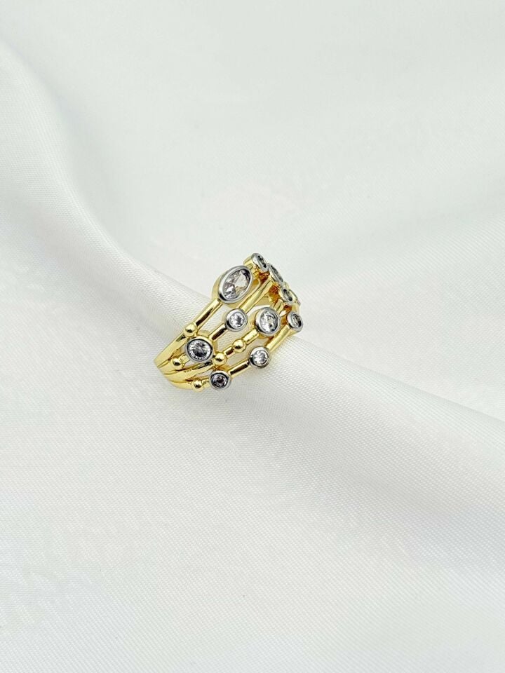 Çelik Çift Renk Yüzük (Ayarlanabilir) // YÜZÜK-2429