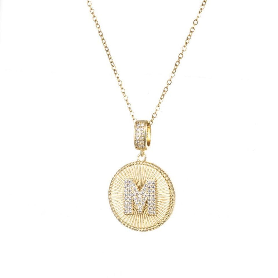 Steel Letter Necklace 45 cm (M) // NECKLACE-4810