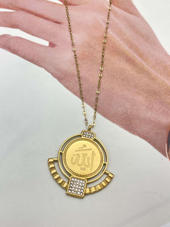 Çelik Altın Model Kolye // ALTIN-365