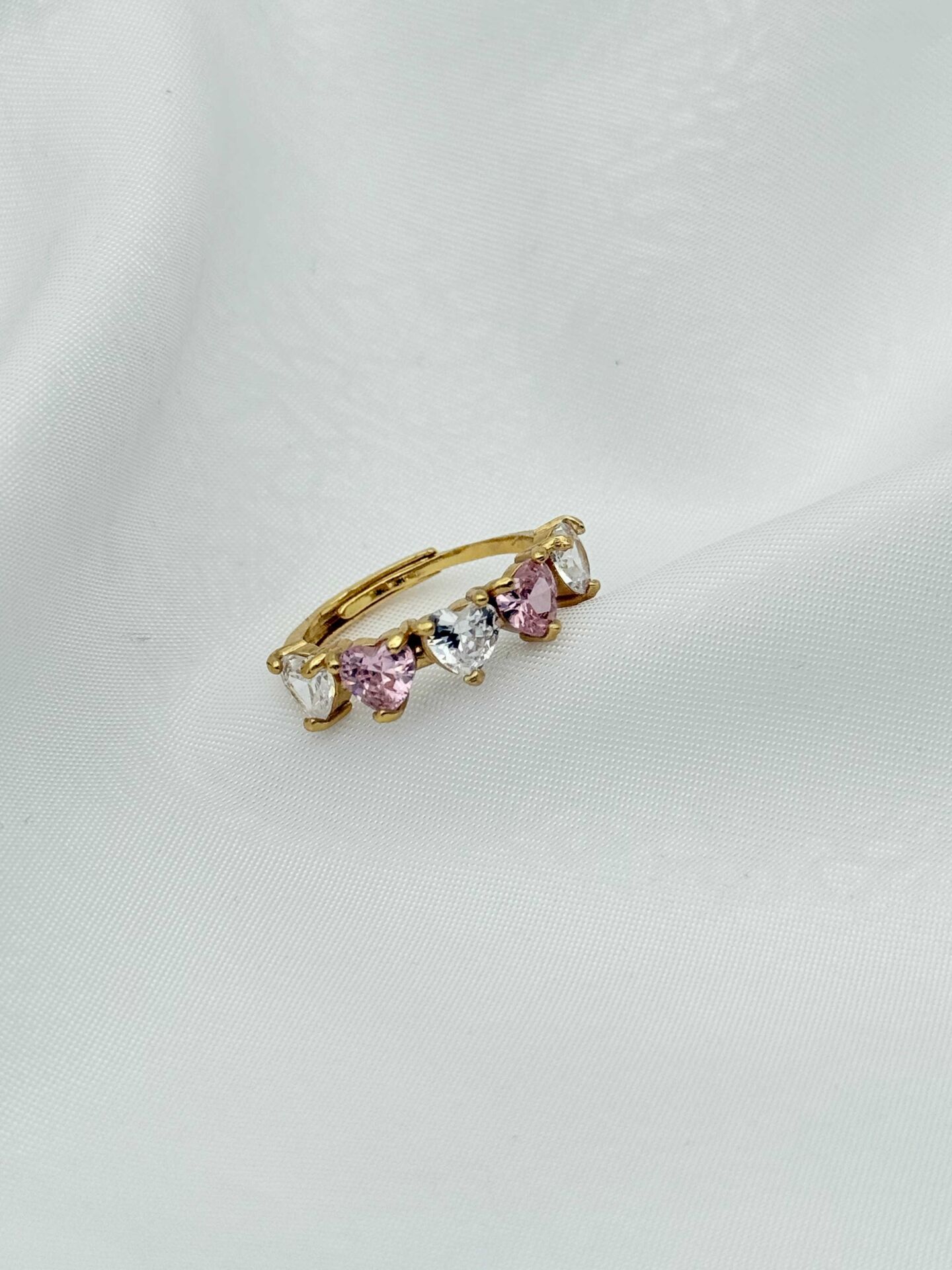 Çelik Kalp Pand*ra Yüzük (Ayarlanabilir) // YÜZÜK-2442