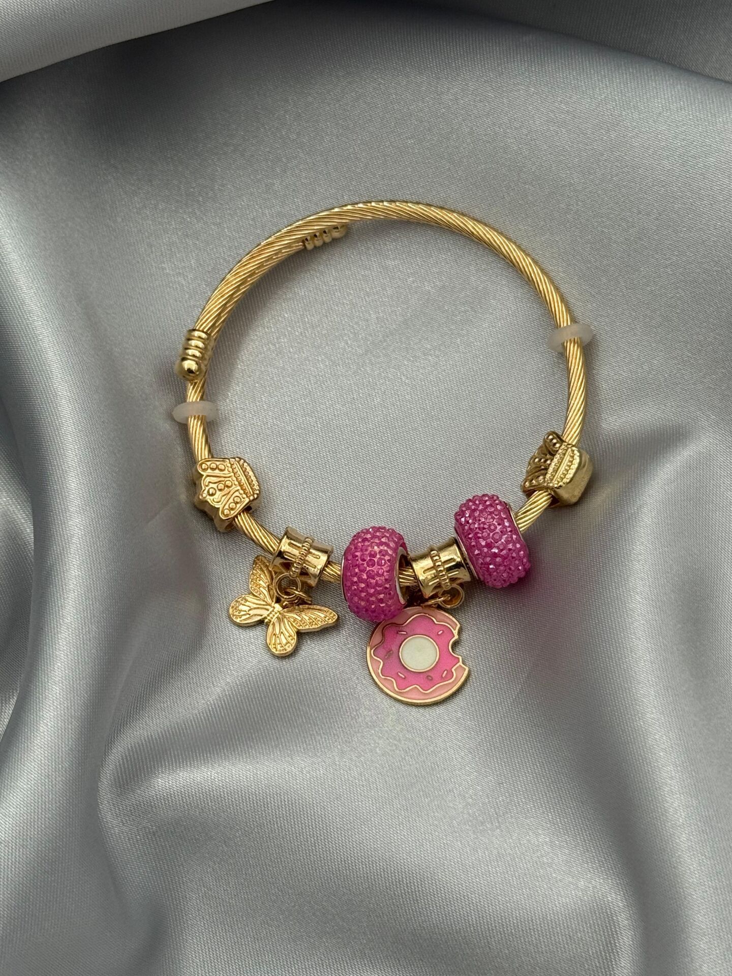 Çelik Gold PNDR Bileklik // PANDORA-1026