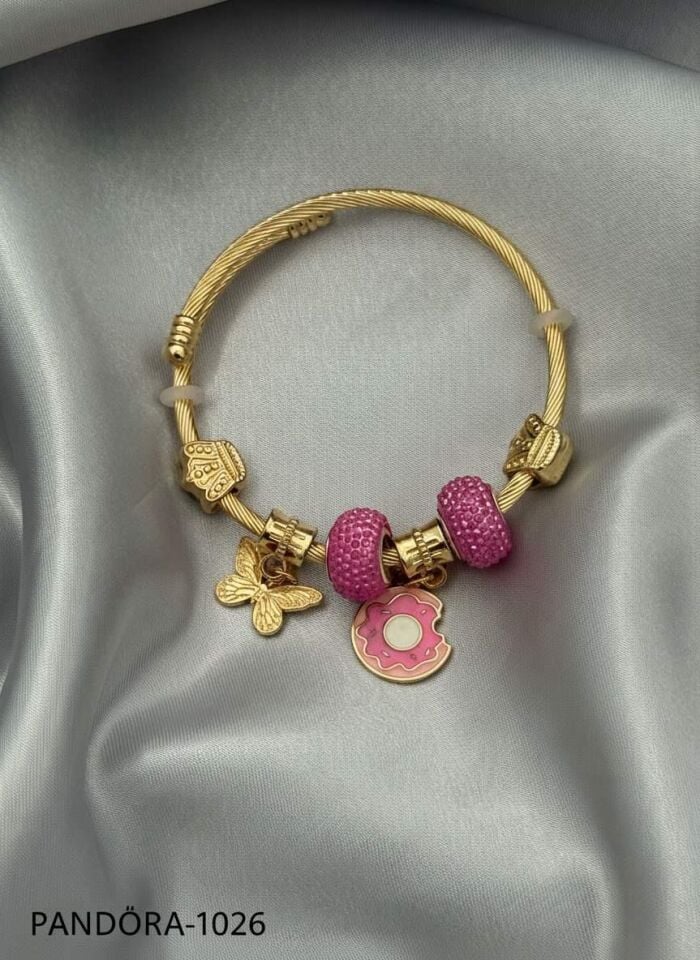 Çelik Gold PNDR Bileklik // PANDORA-1026