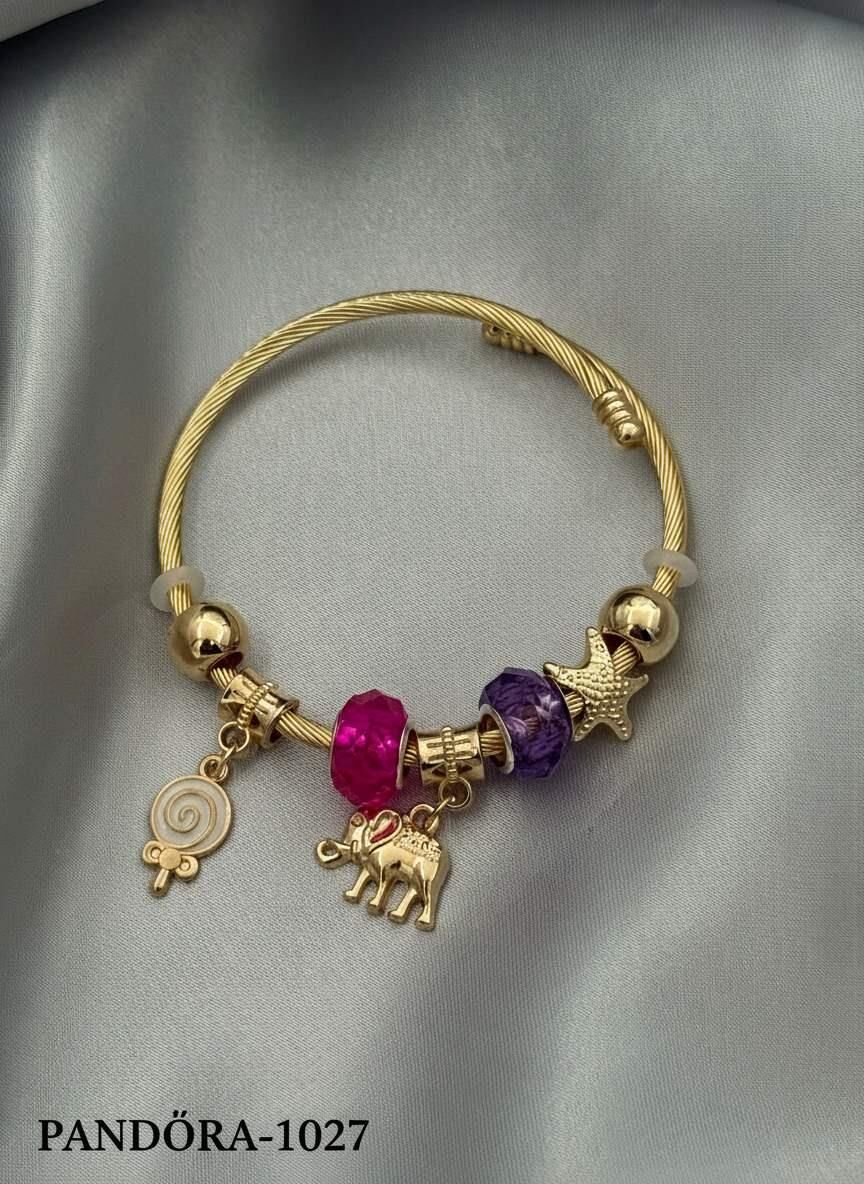 Çelik Gold PNDR Bileklik // PANDORA-1027