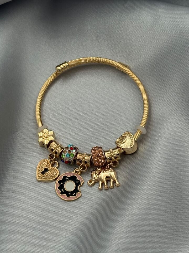 Çelik Gold PNDR Bileklik // PANDORA-1028