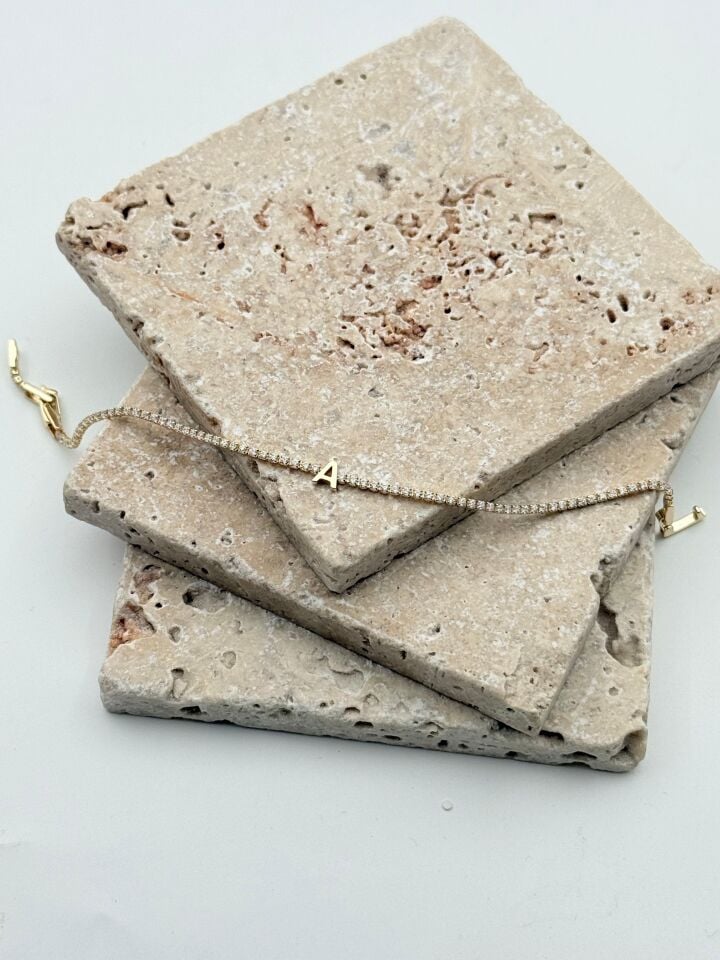 Wasserweg-Buchstabenarmband // WRIST-6033