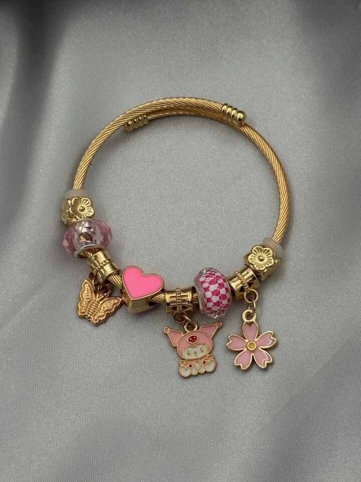 Çelik Gold PNDR Bileklik // PANDORA-1034