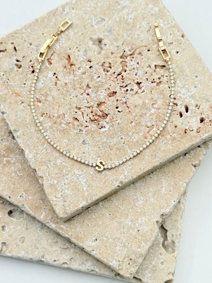 Waterway Letter Bracelet // WRIST-6044