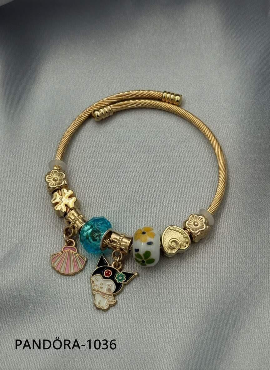 Çelik Gold PNDR Bileklik // PANDORA-1036