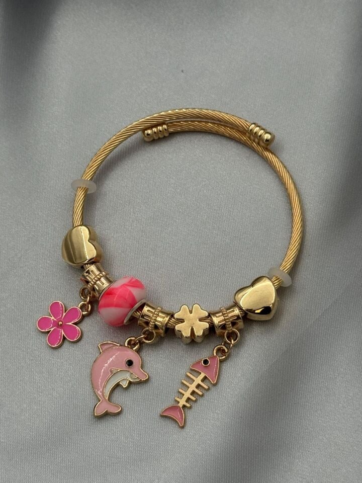 Çelik Gold PNDR Bileklik // PANDORA-1037