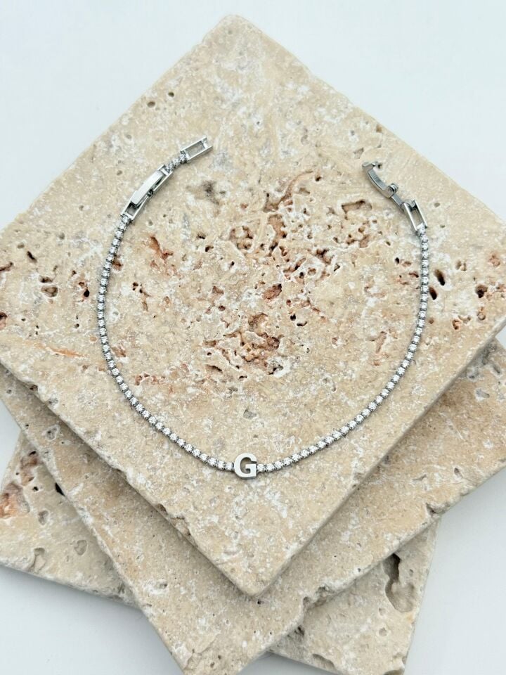 Wasserweg-Buchstabenarmband // WRIST-6054