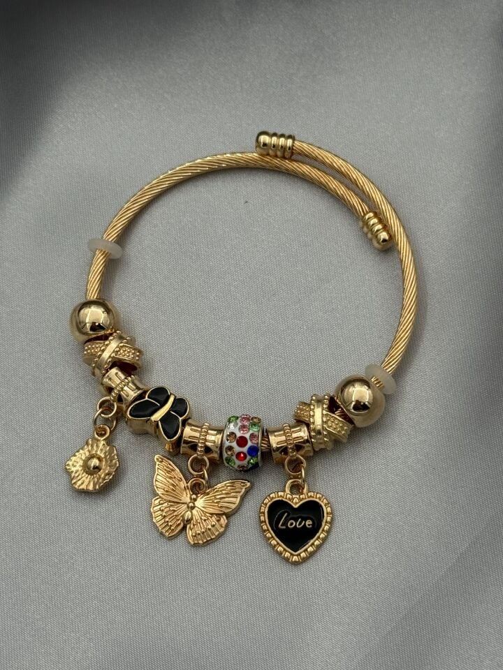 Çelik Gold PNDR Bileklik // PANDORA-1039
