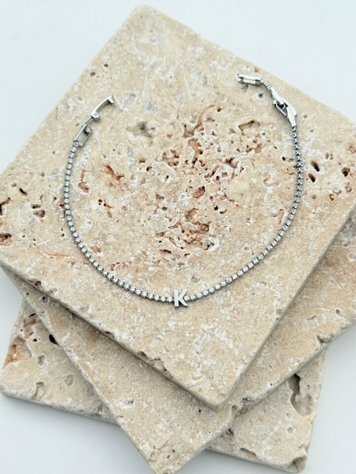 Wasserweg-Buchstabenarmband // WRIST-6056