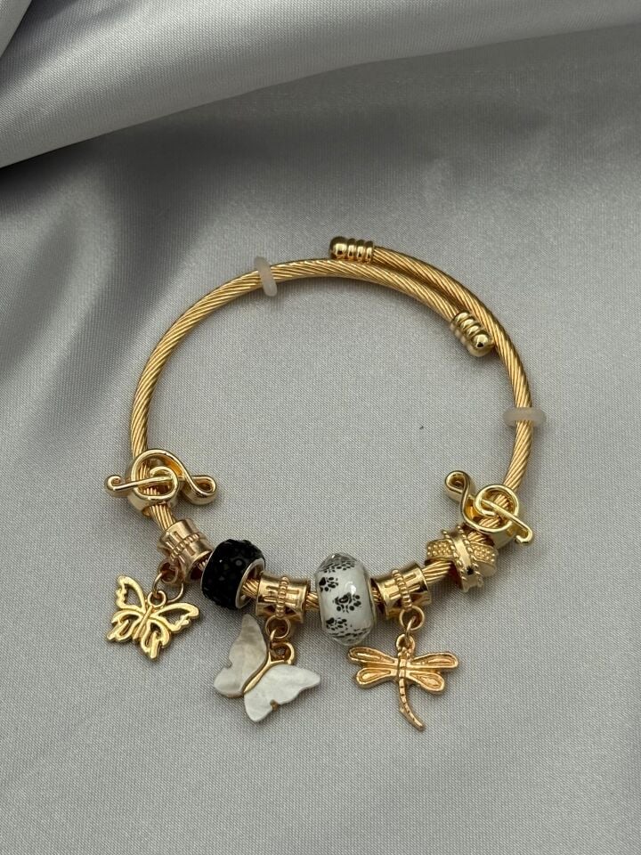 Çelik Gold PNDR Bileklik // PANDORA-1040