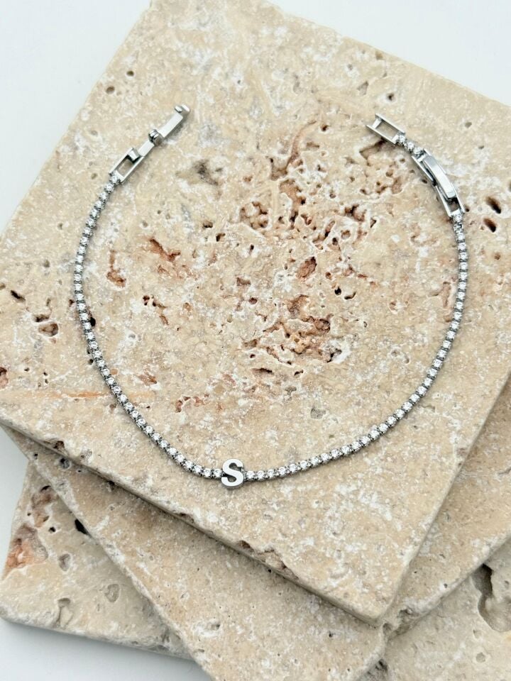 Wasserweg-Buchstabenarmband // WRIST-6059