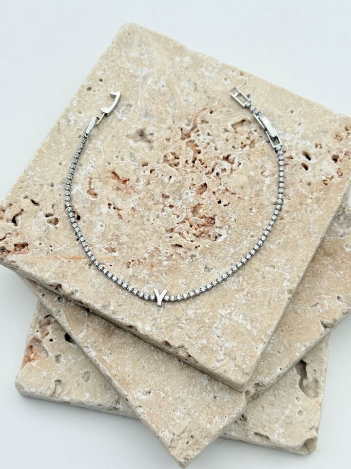 Wasserweg-Buchstabenarmband // WRIST-6061