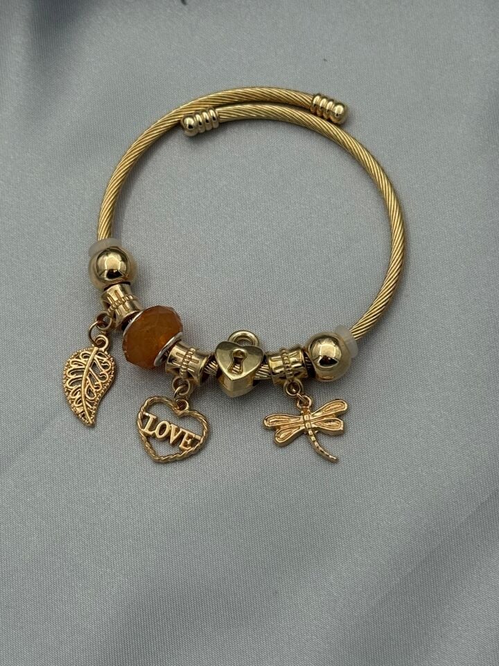 Çelik Gold PNDR Bileklik // PANDORA-1045
