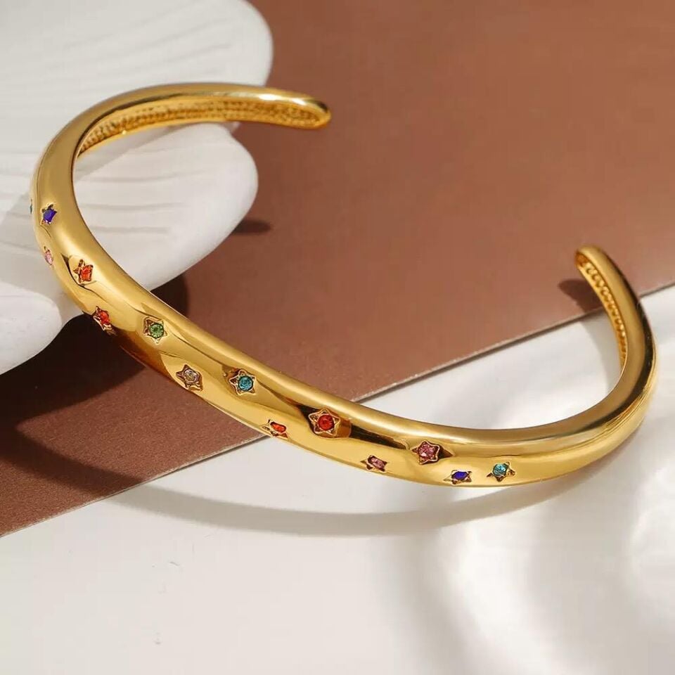 Steel Star Motif Handcuff // KELEPCE-3780