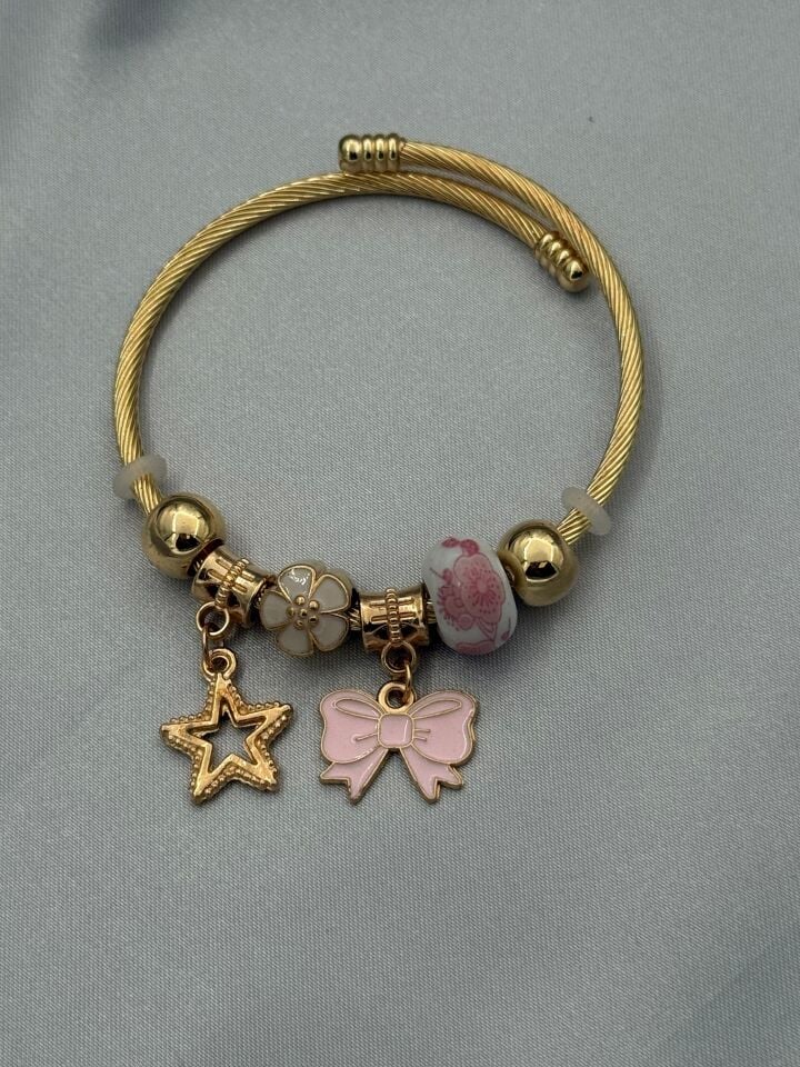 Çelik Gold PNDR Bileklik // PANDORA-1047
