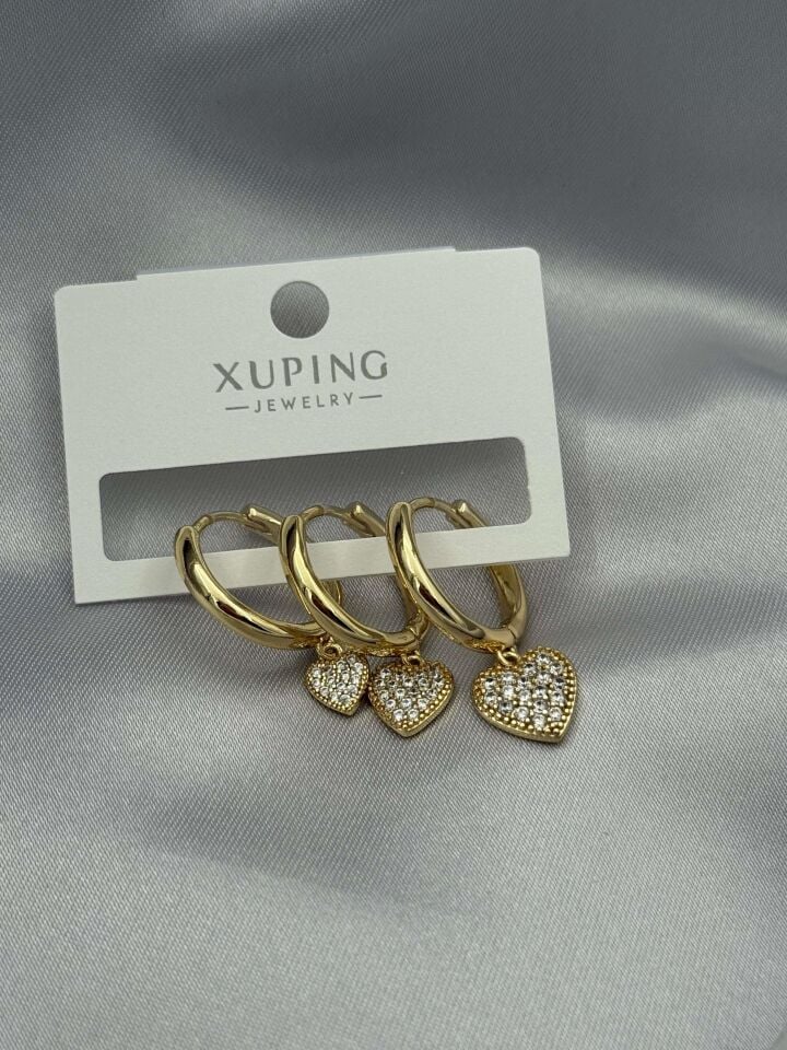 XUPING 3'lü Küpe // K-XU-1615