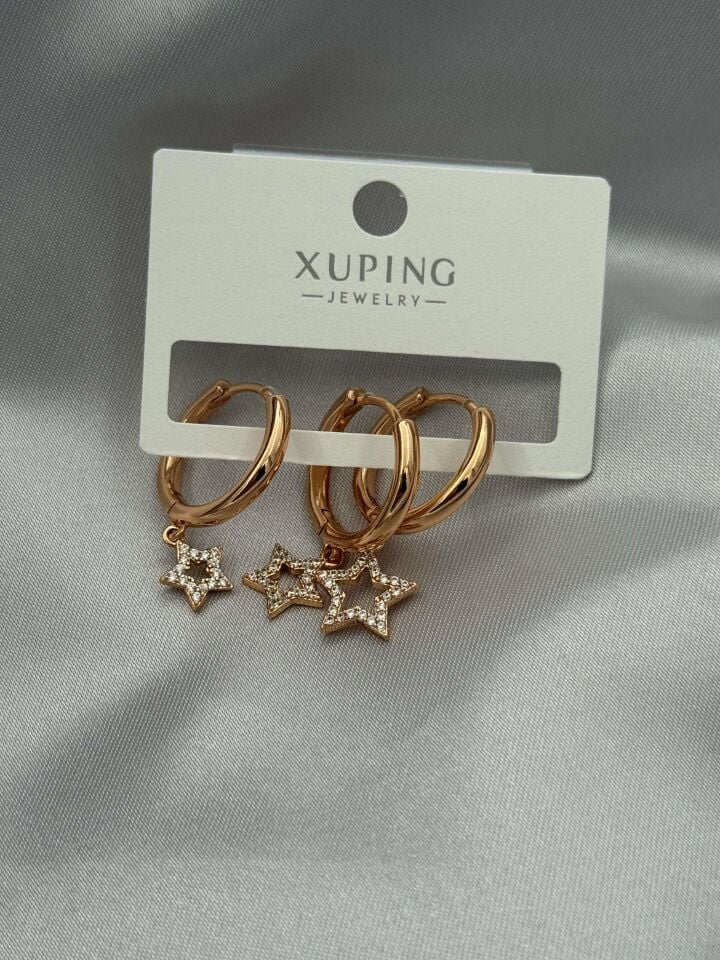 XUPING 3'lü Küpe // K-XU-1616