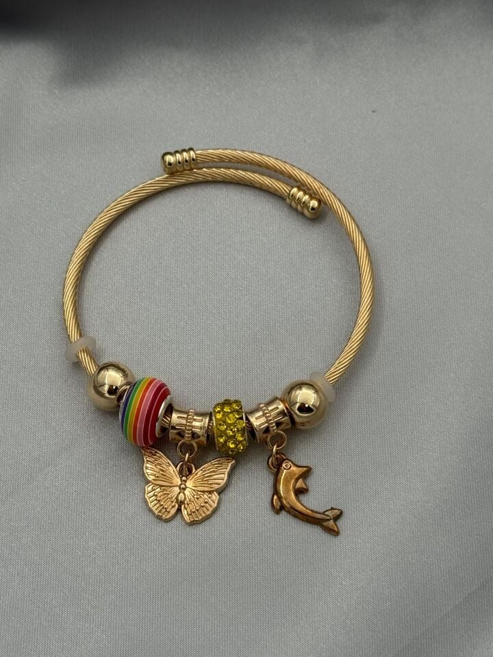 Çelik Gold PNDR Bileklik // PANDORA-1052