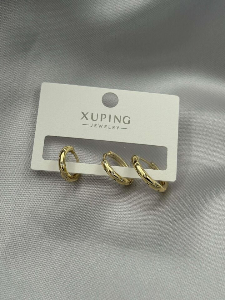 XUPING 3'lü Küpe // K-XU-1618