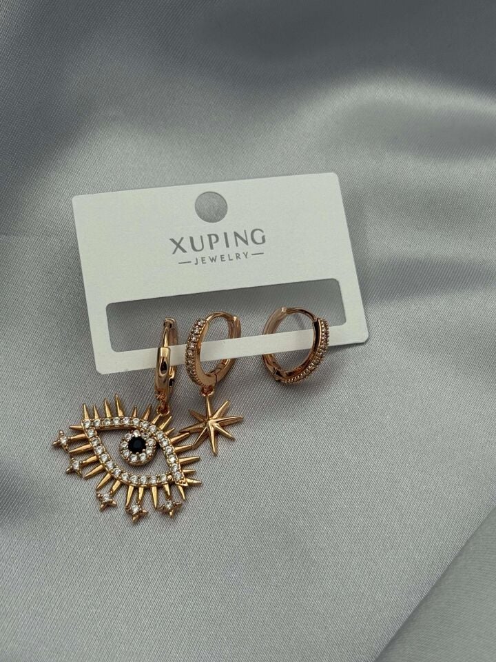 XUPING 3'lü Küpe // K-XU-1619