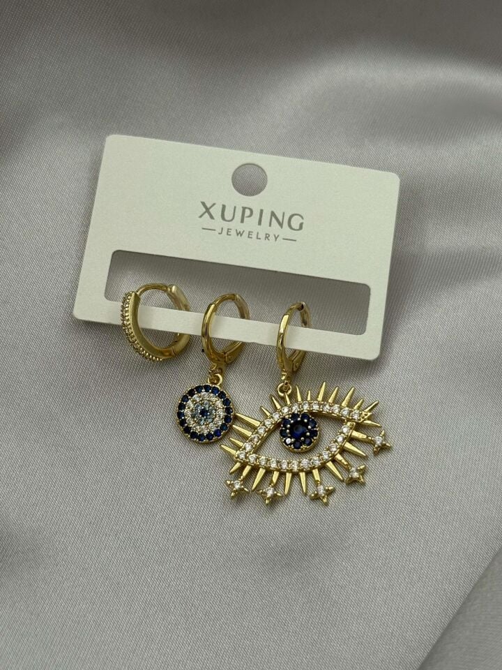XUPING 3'lü Küpe // K-XU-1620