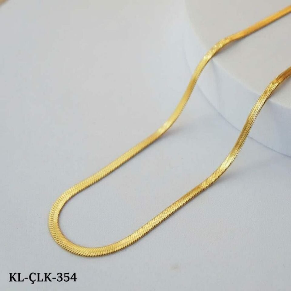 Italienische Stahlkette Gold 60 cm