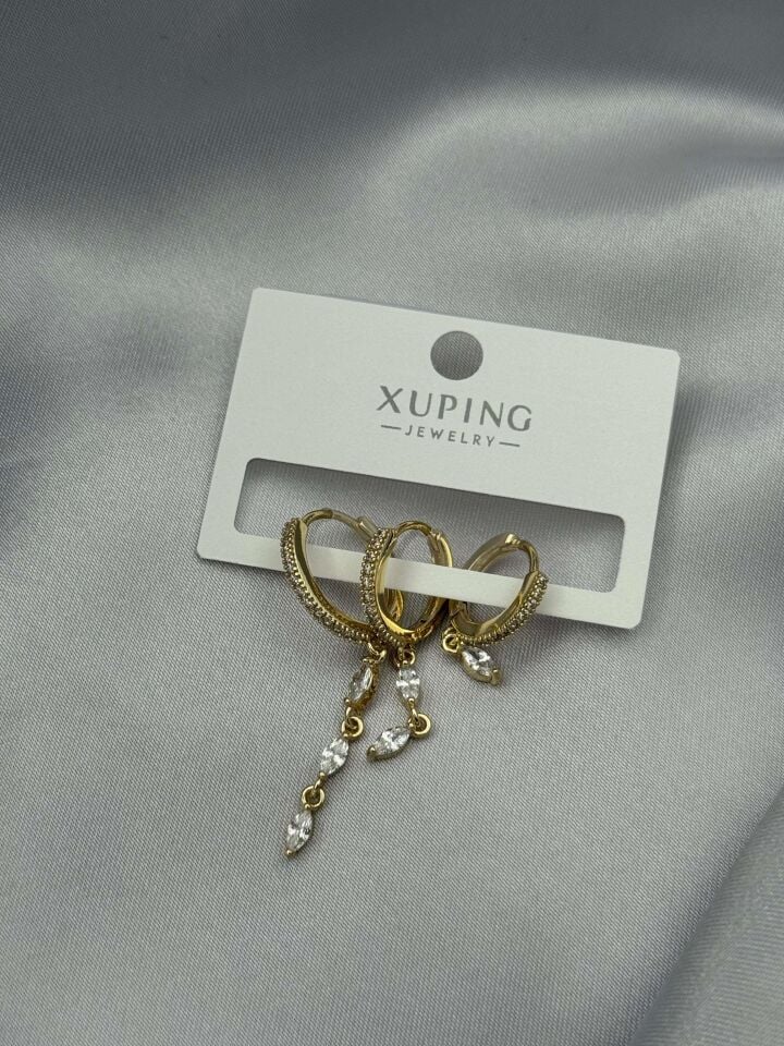 XUPING 3'lü Küpe // K-XU-1622