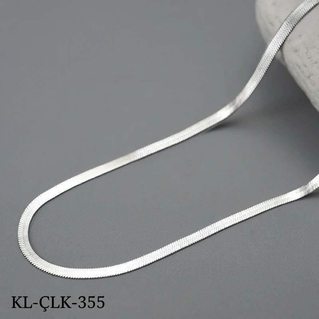 Çelik İtalyan Kolye Sılver 60 cm