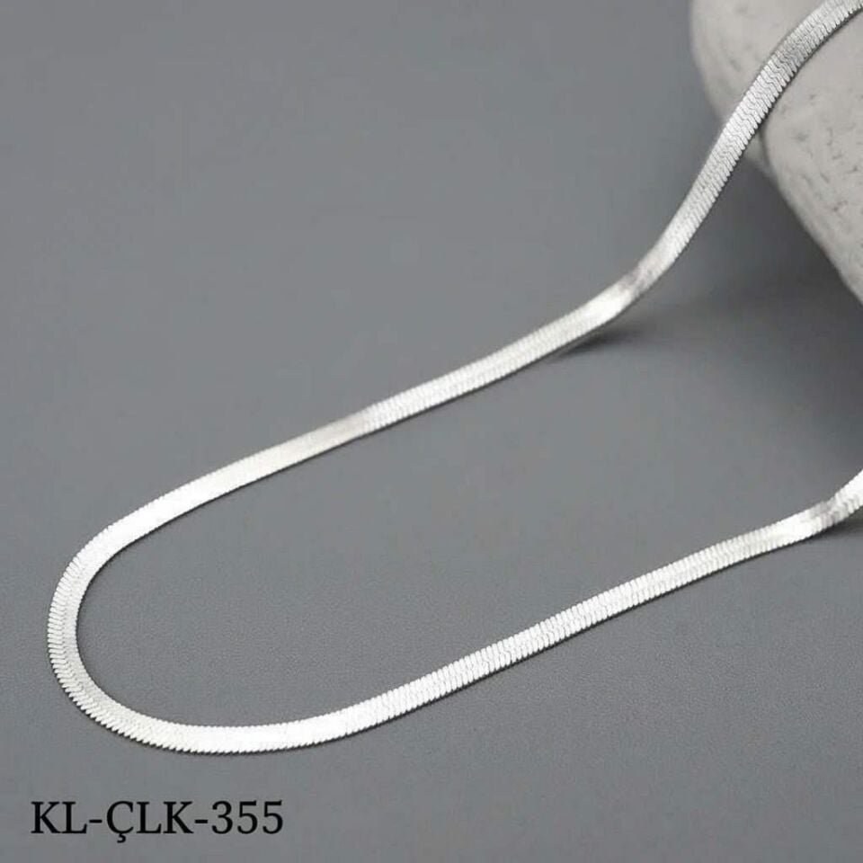 Steel Italian Necklace Silver 60 cm