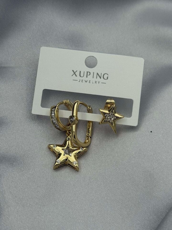 XUPING 3'lü Küpe // K-XU-1623