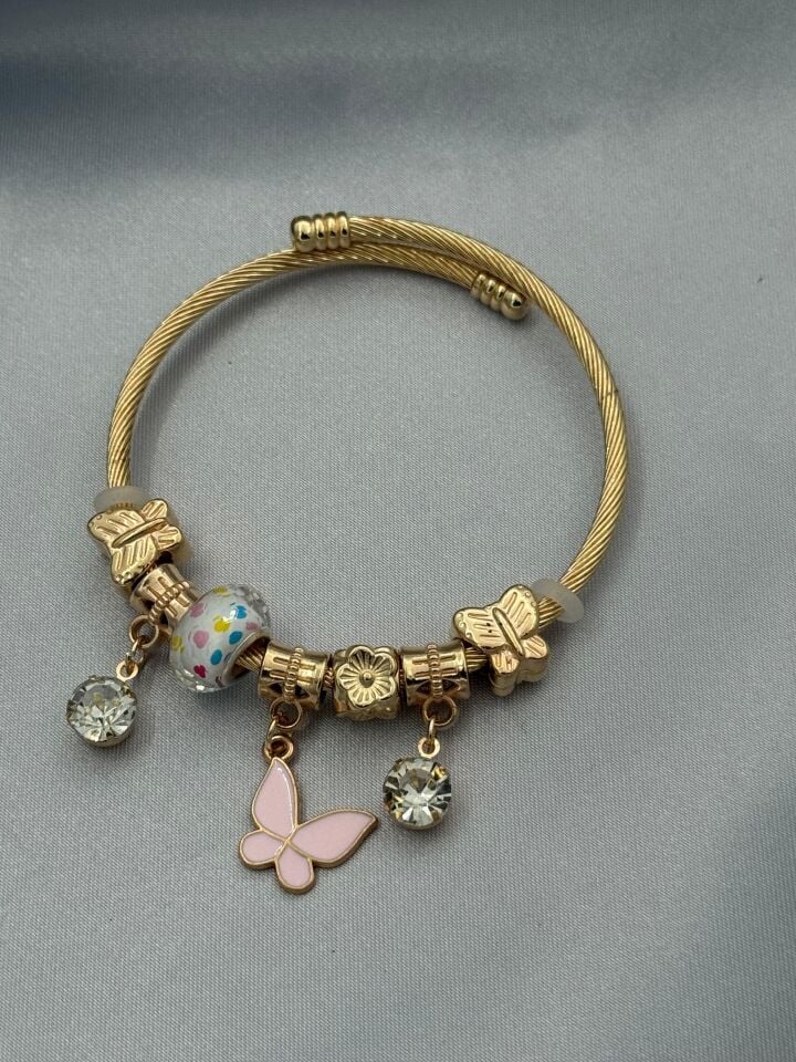 Çelik Gold PNDR Bileklik // PANDORA-1063
