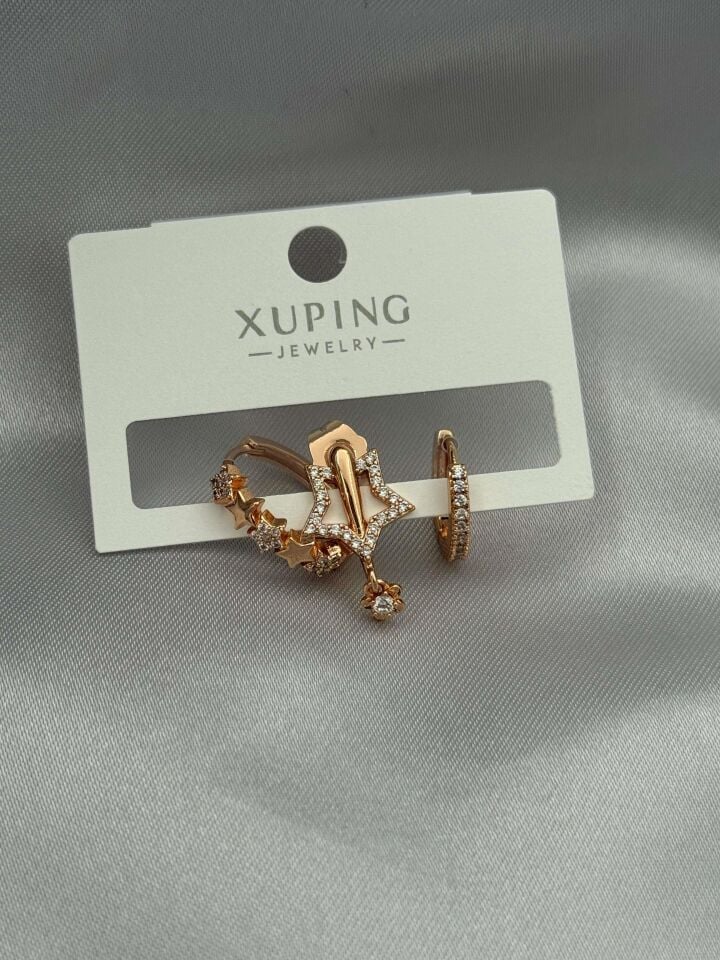 XUPING 3'lü Küpe // K-XU-1628